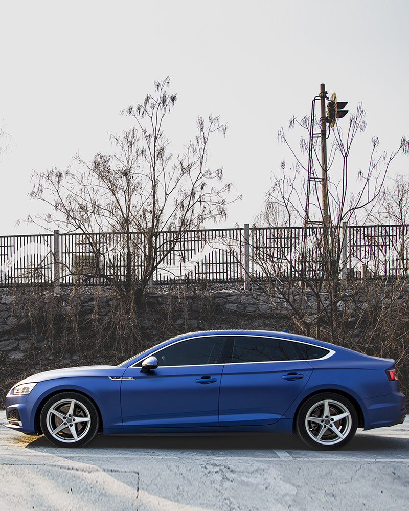 Anole Satin Chrome Silk Ultramarine Vinyl Car Wrap