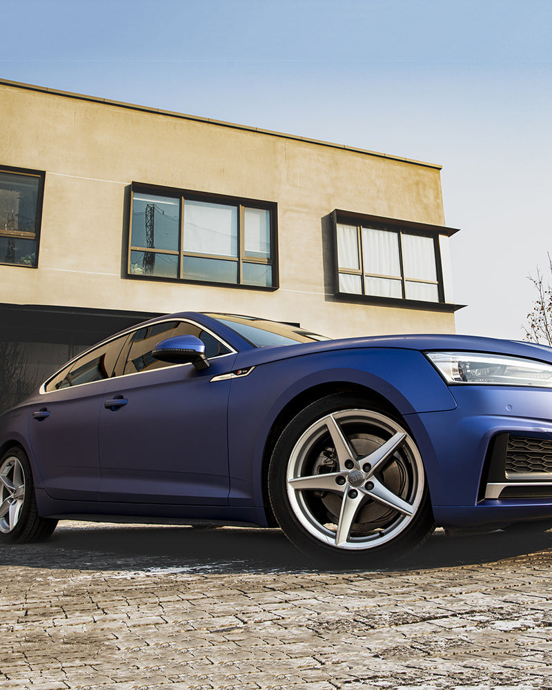 Anole Satin Chrome Silk Ultramarine Vinyl Car Wrap