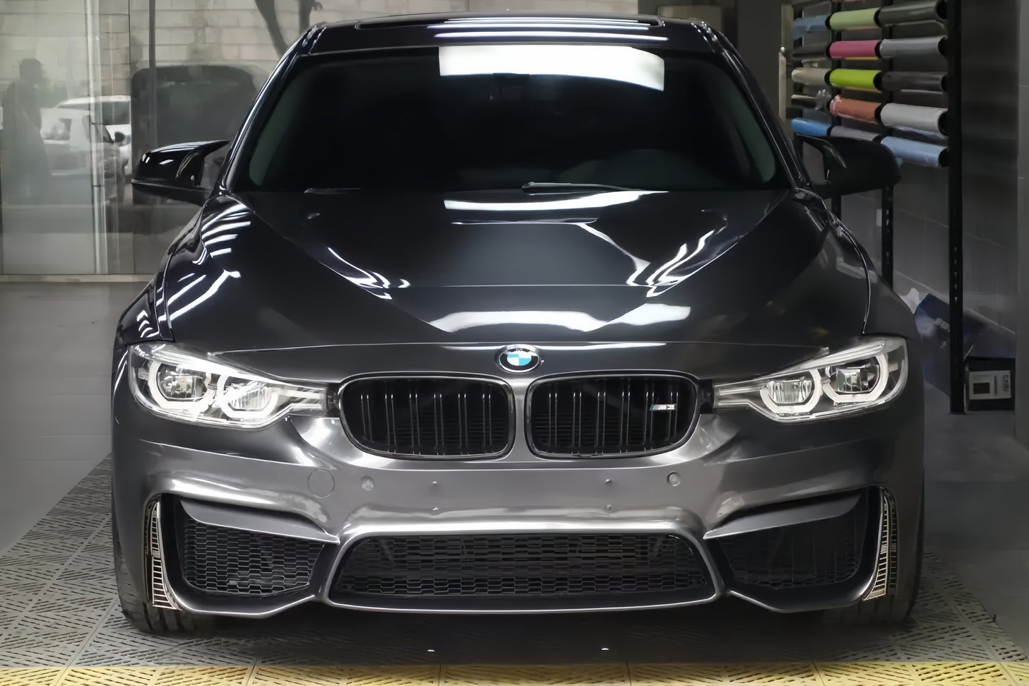Anole Glossy Metallic Dim Gray Car Vinyl Wrap