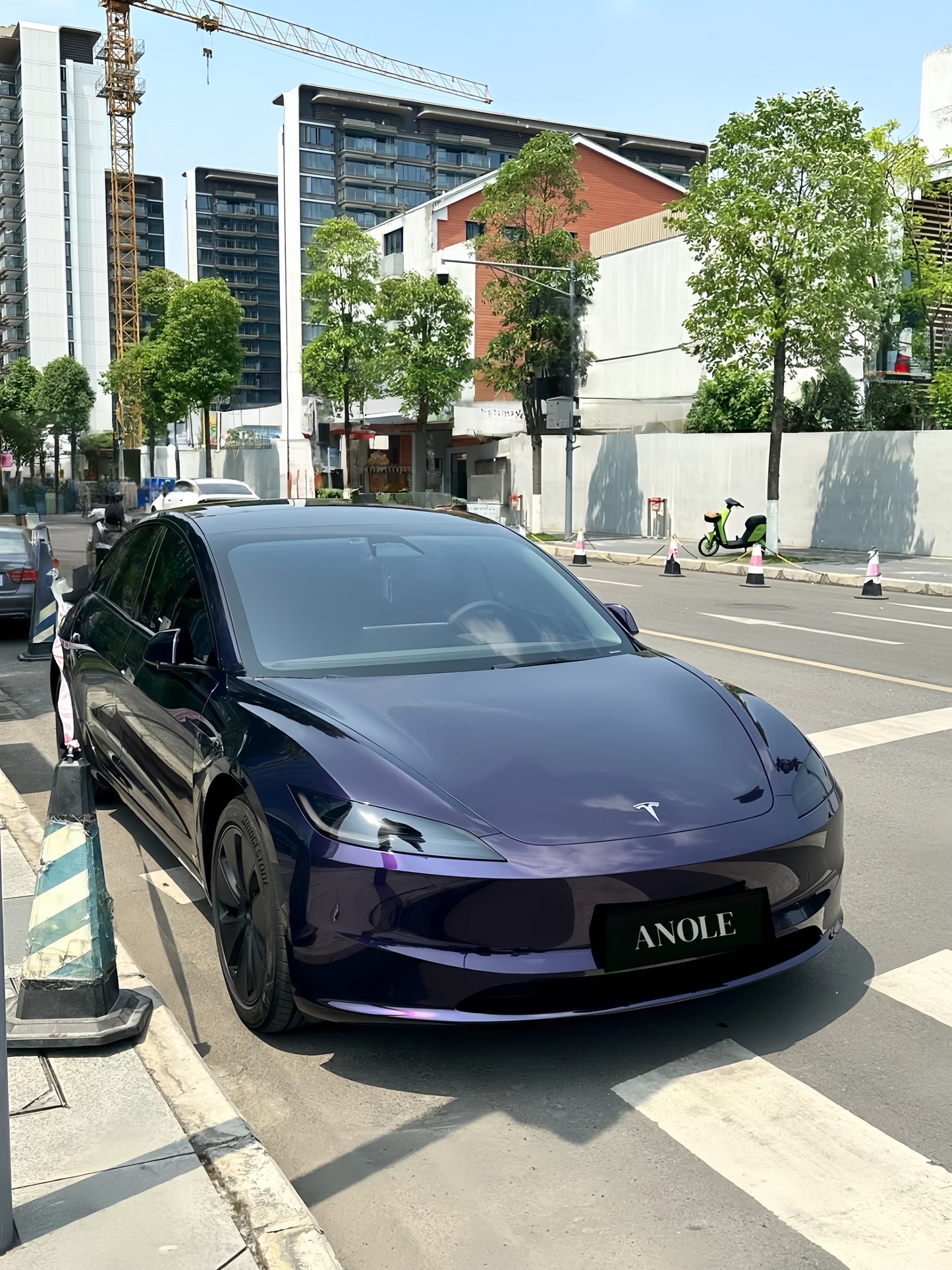 Anole Gloss Plus Midnight Purple Car Vinyl Wrap