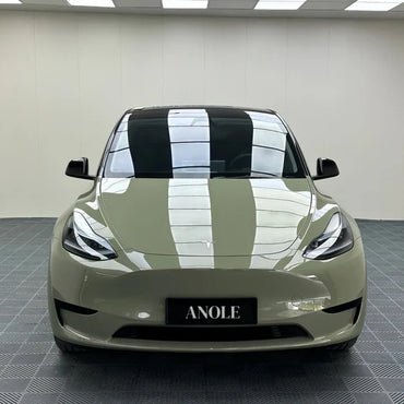 Anole High Glossy Deep Khaki Green Vinyl Car Wrap