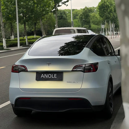 Anole Matte Glitter Metallic Pearl Blue Gold Car Vinyl Wrap