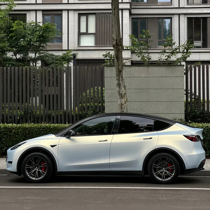 Anole Matte Glitter Metallic Pearl Blue Gold Car Vinyl Wrap