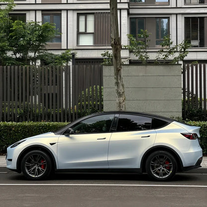 Anole Matte Glitter Metallic Pearl Blue Gold Car Vinyl Wrap