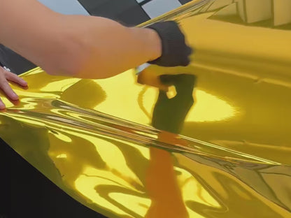 Anole Mirror Chrome Stretching Gold Vinyl Car Wrap