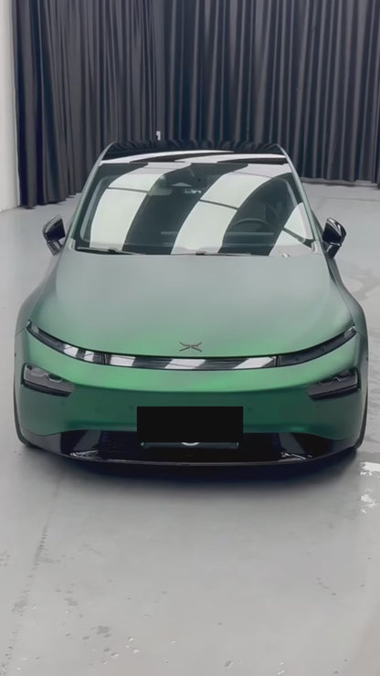 Anole Satin Chrome Silk Green Vinyl Car Wrap