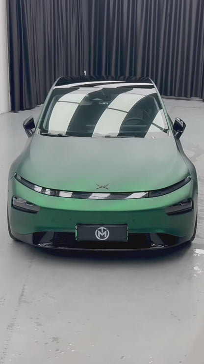 Anole Satin Chrome Silk Green Vinyl Car Wrap