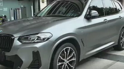 Anole Glossy Metallic Cadet Gray Car Vinyl Wrap