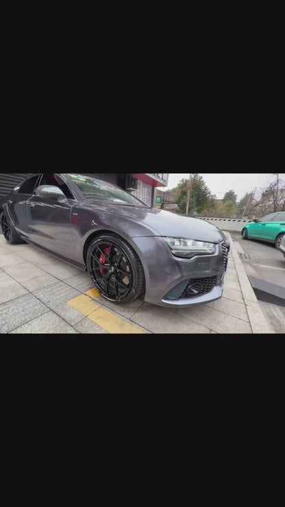 Anole Glossy Metallic Titanium Gray Vinyl Car Wrap