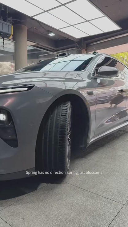 Anole Glossy Metallic Bernina Gray Car Vinyl Wrap