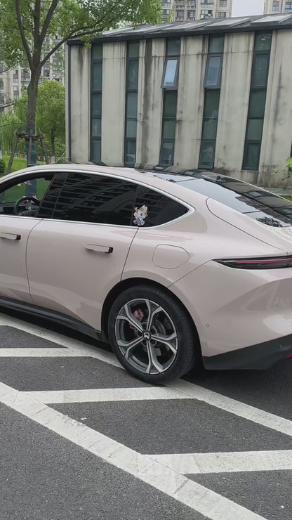 Anole High Glossy Pink Gray Car Vinyl Wrap