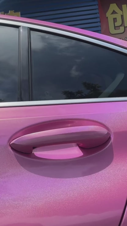 Anole Glossy Iridescent Pink Laser Car Vinyl Wrap