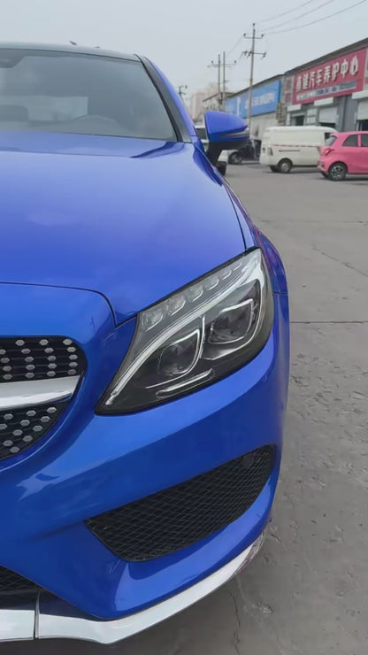 Anole Glossy Metallic Bright Blue Azure Blue Car Vinyl Wrap