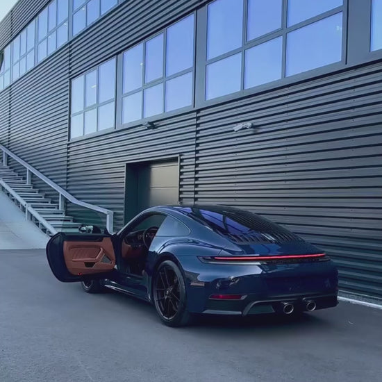 Anole High Gloss Crystal Porsche Deep Blue Vinyl Car Wrap for Porsche