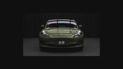 Anole Super Glossy Reseda Battle Green Vinyl Car Wrap