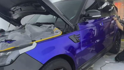 Anole Glossy Metallic Deep Blue Vinyl Car Wrap
