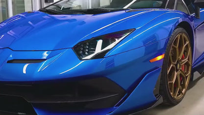 Anole Glossy Metallic Cobalt Blue Car Vinyl Wrap
