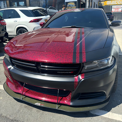Anole Glossy Red Forged PET Carbon Fiber Vinyl Wrap