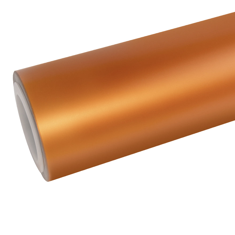 Anole Satin Chrome Silk Bronze Orange Vinyl Car Wrap