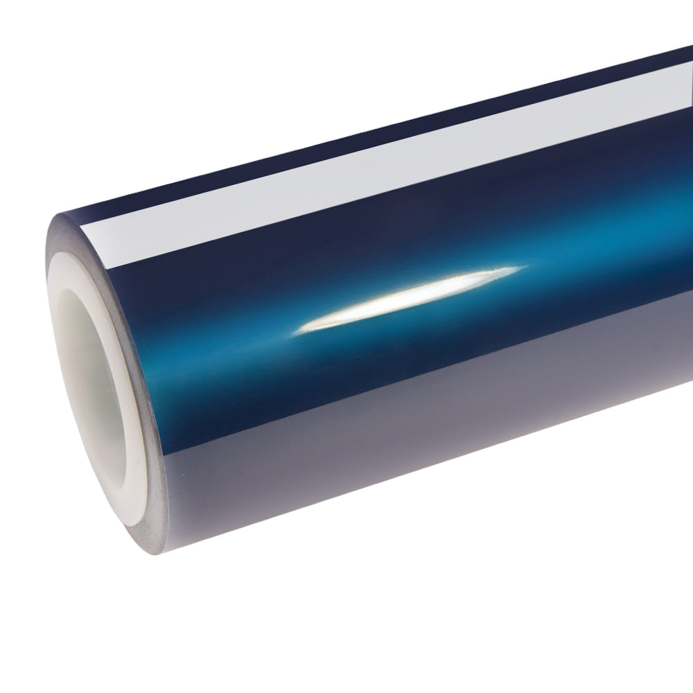 Anole Glossy Metallic Beacon Blue Car Vinyl Wrap