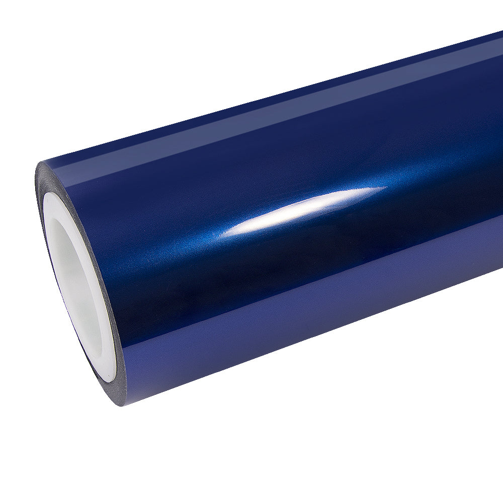 Anole Glossy Metallic Deep Blue Vinyl Car Wrap